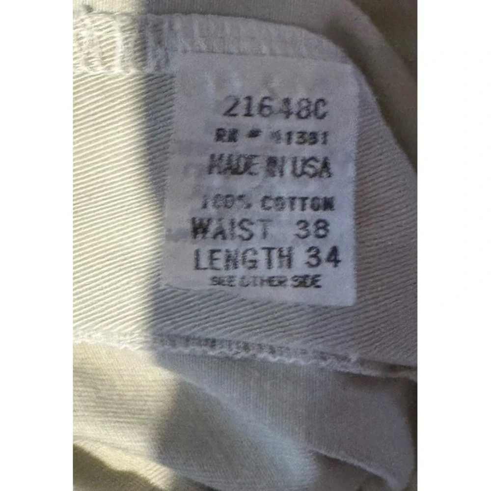 Polo Ralph Lauren Mens Dress Pants Vintage Chino Pleated 100% Cotton Khaki 38X34